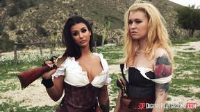 Latin outlaw gets heavy dong in the middle of a massacre