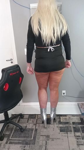 My Sexy Ass Wearing Miniskirt