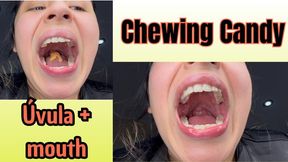 Chewing Candy + úvula + mouth
