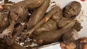 Smoking and chocolate dildo in my pussy! Full coverage!