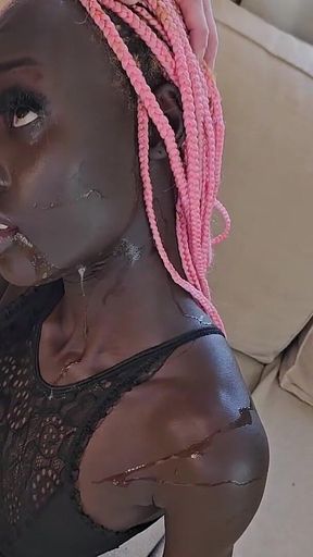 Face Fucking My African Friend