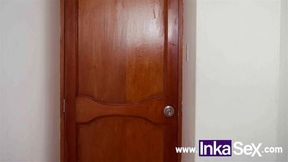 Lima Peru babe gets fucked by big white cock Marina Gold