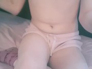 Femboy Plays and Gapes herself with some Corn