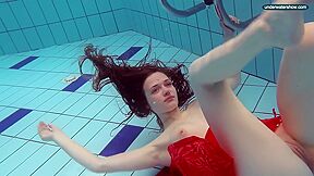 Libuse underwater babe naked body