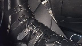 Driving in Gothic Boots (mobile friendly)