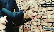 Last nymph on earth in apocalyptic Halloween fucky-fucky with hefty dick, torn tights, squirt, and jizz on face.