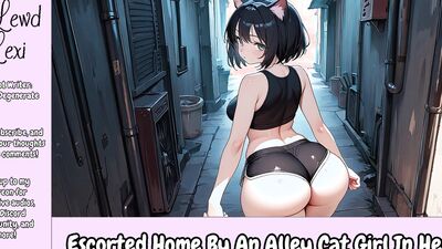An Alley Cat chick escorts a naughty babe home for a steamy creampie session in this erotic roleplay