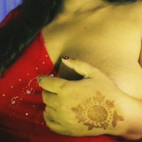 Pregnant Lady Playing with Boobs.