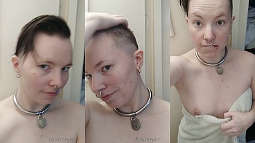 Fresh out of the shower after washing all the hair clippings off, do you think my friend did a good job?