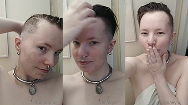 Fresh out of the shower after washing all the hair clippings off, do you think my friend did a good job?