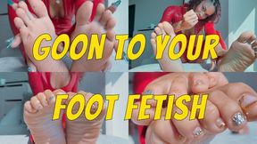 Goon To Your Foot Fetish- Ebony Femdom Goddess Rosie Reed Sole Worship Gooner Addiction Training- standard definition