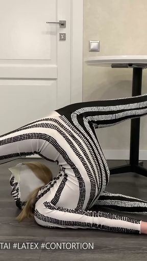 Contortion dildo penetration