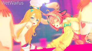 Escoffier and Varesa Dual Drill Off the hook - Genshin Influence Anime porn