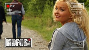 MOFOS - Jenna Lovely Strays From The Path &mdash;  Ends Up Taking Him In Public