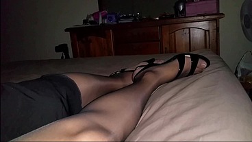 Dani_Leg with Layered Pantyhose and Stockings on Sexy Long Legs