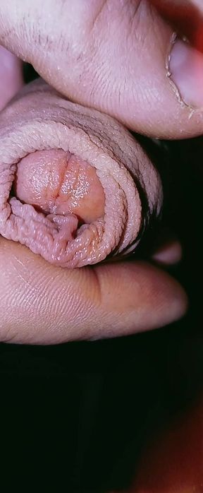 Caress and suck a small