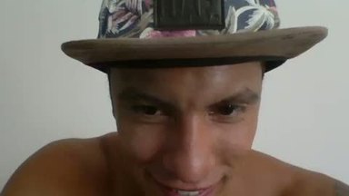 Beautiful Guy Sits and Chats