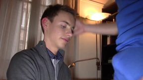 Sexy french twink fucked bareback by tim for fun casting porn