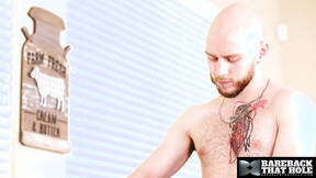 BAREBACKTHATHOLE Ray Diesel Fills Orson Dean Tight Hole With His Prick