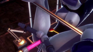 Raven strapped on a sex machine | Titans Porn