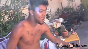 Black attractive dude Rick Pico loves to showcase his cock plowing skills