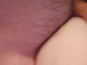 Chubby hairy bi dad bod bear fucks stunning BBW from behind. Perfect ass pov