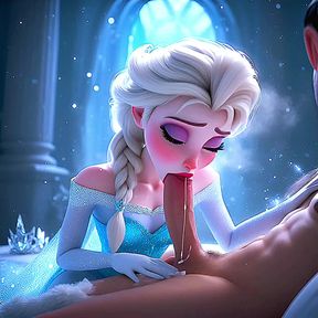 Elsa Frozen Queen Blowjob