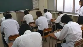 Moe Kimishima Japanese beauty gangbang school sex 5