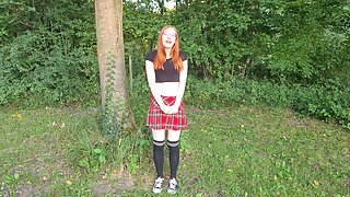 German skinny Teen Fina Foxy introduces herself