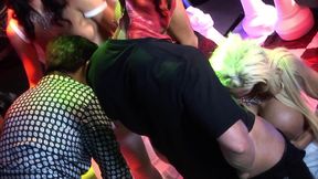 Strippers get naughty on the VIP club and fucks their customers
