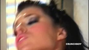 STRAIGHT PORN blonde cougar fucked bareback by big cock and cum in the mouth 3