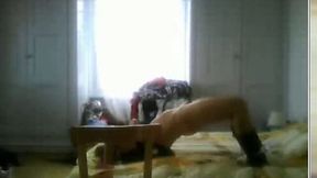 Awesome babe was very keen and horny on webcam in her bedroom