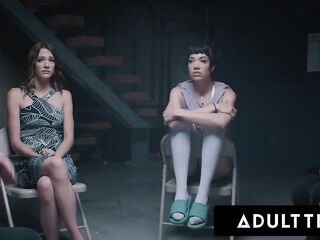 ADULT TIME - eighteen y.o Virgin Theodora Day Submits To Scary Stepdad & Screws Him With Stepmom Home!