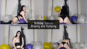 Birthday Balloon Blowing and Humping
