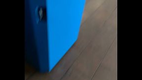 Old lady at wally world watch my fat dick no boxers