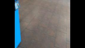 Old lady at wally world watch my fat dick no boxers