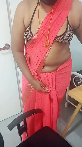 Amma Pink Saree Fantasy Role Play