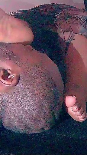 Buttering up N Munching on These SSBBW Big Soles as Jackie Returns a Handjob