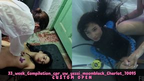 33 WEEK COMPILATION cpr Moonblack wet accident underwater Yessica Bunny + Charlot Kink slave dominatrix 70095