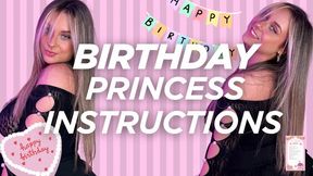 Birthday Princess Instructions