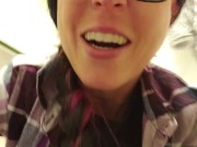Flossing My Pussy With My Fleece Blanket With A Piss And Tampon Removal