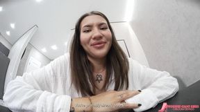 "A slave under the giantess's body" - 4K