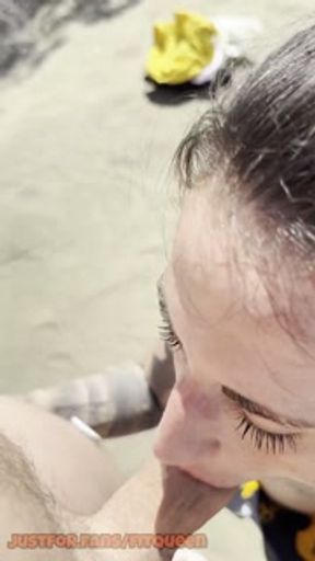 On The NUDIST Beach🥵 We Are So HORNY, Sucking His Cock🤤