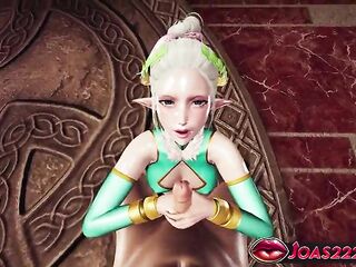 Princess Ephildis Gloryhole & Stocking Foot Fetish 3D Anime - Giant Ramrod Stroking & Deepthroat and Facial Finish