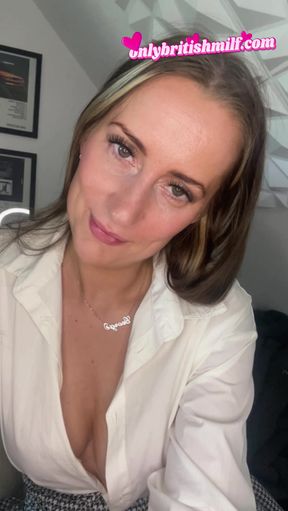 Horny British Nurse gets bored on shift JOI
