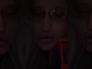 Crossdressing in front of mirror