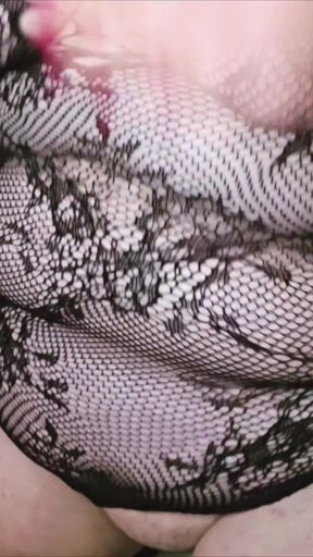 Bbw xMaskedMomWifex fucks her husband with dildo   Clip 1