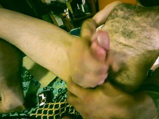 Solo meat beating with a large ol’ glob of rod snot