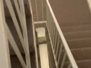 Delivery Stairwell Wank