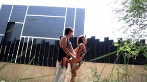 Public Sex Adventure in the City Woods